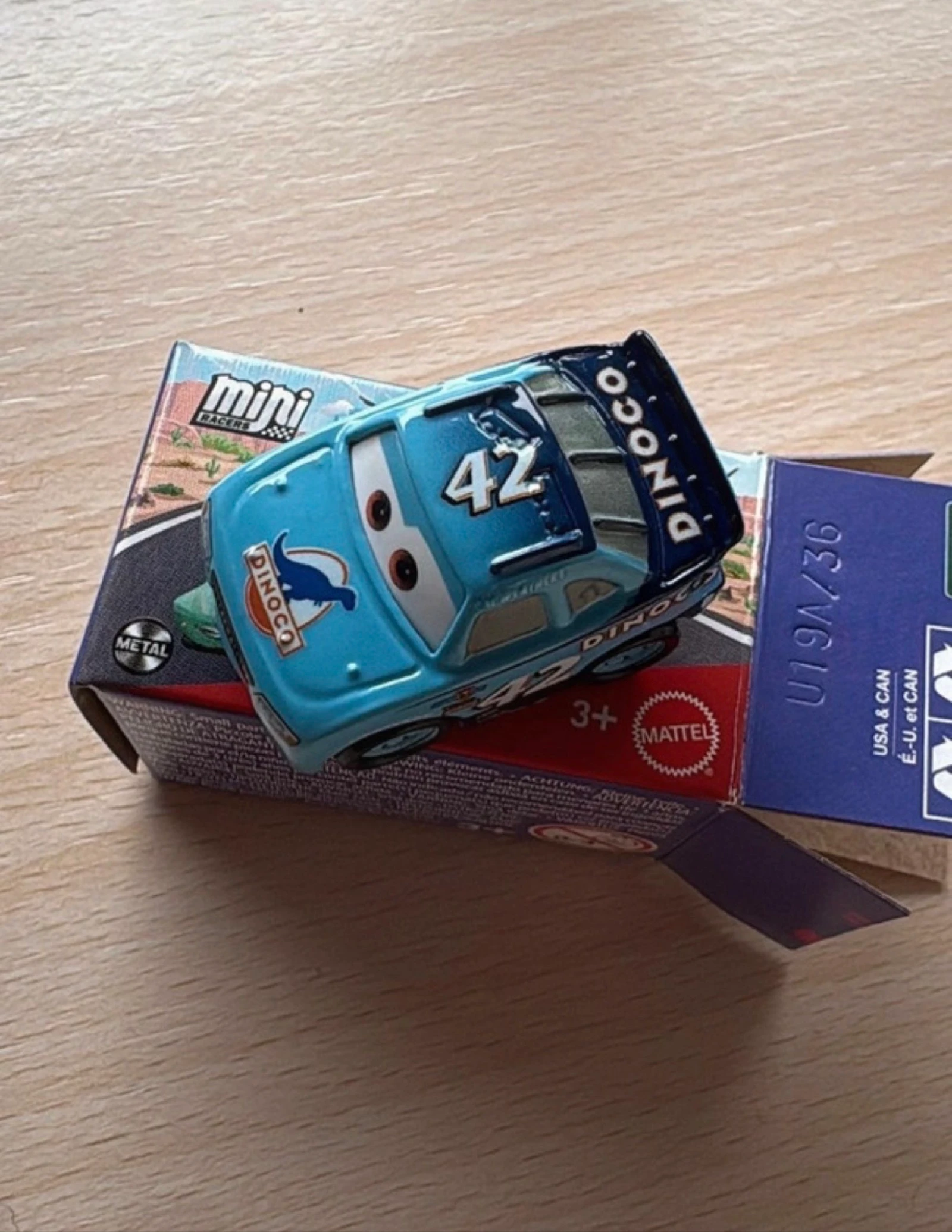 Mattel Mini Racers - Cal Weathers Dinoco 42 (Disney Pixar Cars)